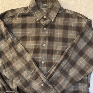 Daniel Cremieux Signature Collection Plaid Flannel Button Down Long Sleeve Shirt